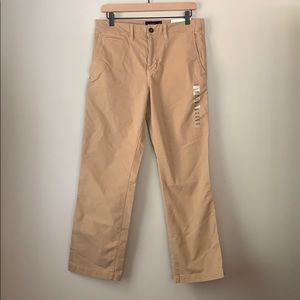 Khaki bootcut pants